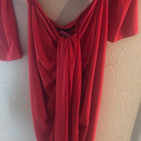 New Red Crop Top Midi Maxi Skirt Set Stretch S - Picture 3 of 4